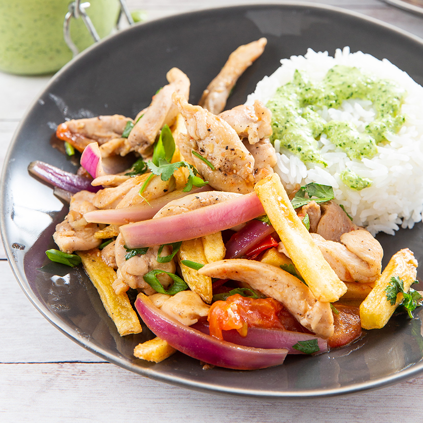 Pollo Saltado Peruvian En Stir