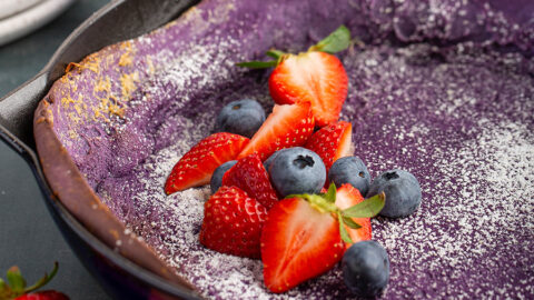 Ube Dutch Baby Pancake