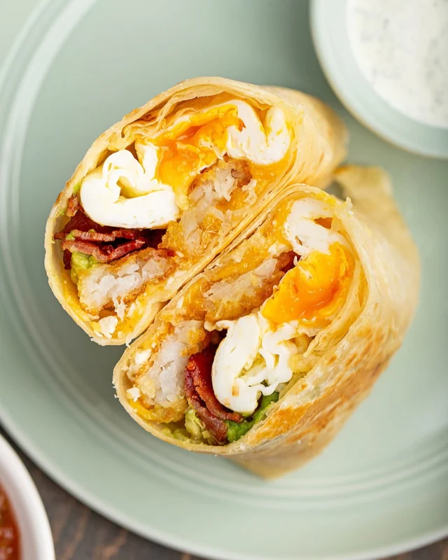 Favorite Breakfast Burritos. This is my copycat version of The Rooster’s Rico Suave burrito. Jammy fried eggs, crispy tater tots, smoky bacon, creamy avocado, melty cheddar & salty cotija cheese. And don’t forget the sauces, salsa de molcajete & cilantro crema. It’s hearty, filling & comforting! Yes, this is no doubt our favorite burrito! 

Recipe link in profile ⬆️ #ontheblog #TheMissingLokness

https://www.themissinglokness.com/2025/05/29/favorite-breakfast-burritos/