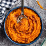 Brown Sugar Mashed Sweet Potatoes #sweetpotato #mashedsweetpotato #brownsugar #sidedish #dinner #dinnerrecipe #vegetarian #easyrecipe | The Missing Lokness